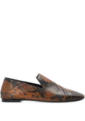 IRO snakes-print loafers - Brown