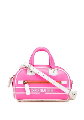 Christian Dior Pre-Owned 2022 Micro Leather Dior Vibe Zip Bowling Bag satchel - Pink