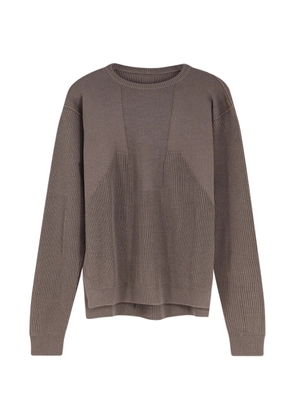 Rick Owens ribbed knit sweater - Brown