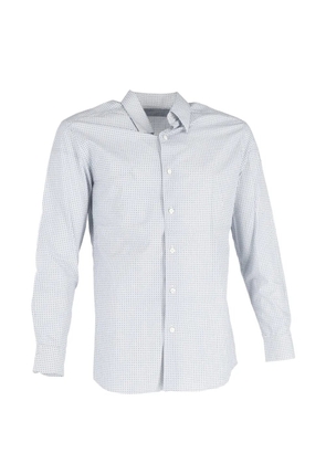 Ermenegildo Zegna Vintage printed buttoned long-sleeve shirt - White