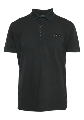 BOSS logo-detail polo shirt - Black