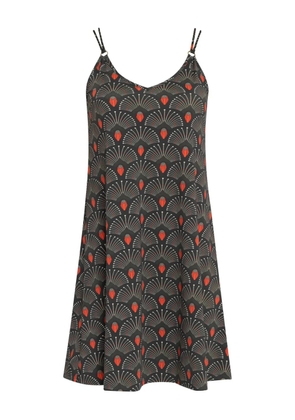 Lygia & Nanny Sardenha floral-print mini dress - Grey