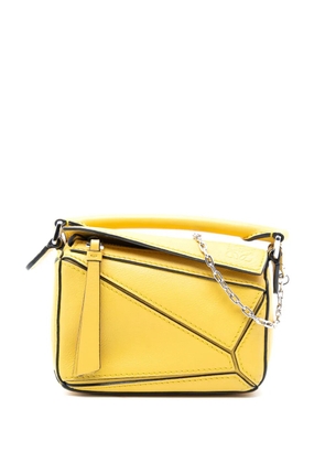 Loewe Pre-Owned 2020 Nano Calfskin Puzzle satchel - Yellow