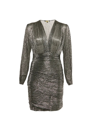 Maje draped mini dress - Grey