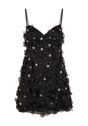 LoveShackFancy Ambessa embellishment mini dress - Black
