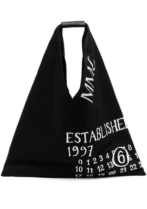 MM6 Maison Margiela logo-print shoulder bag - Black