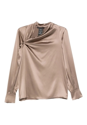 Max Mara silk-satin blouse - 002 NEUTRO
