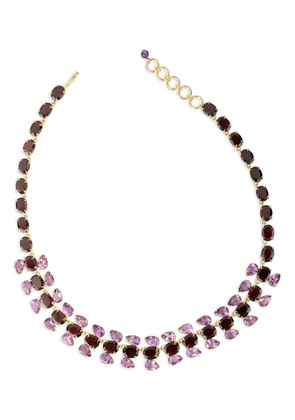 Bounkit Jewelry Sharon garnet and amethyst necklace - Gold