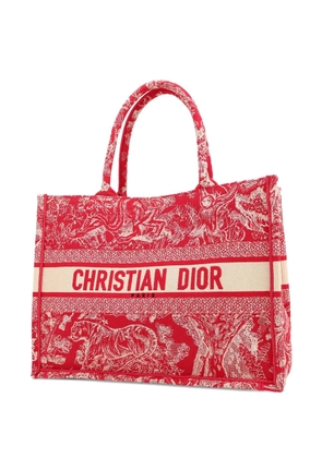 Christian Dior Pre-Owned 2020's Book patterned double-handle tote bag - Red