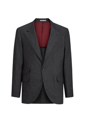 Brunello Cucinelli délave linen blazer - Grey