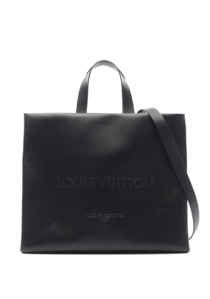 Louis Vuitton Pre-Owned 2021 logo-embossed tote bag - Black