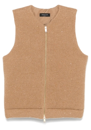Fabiana Filippi sequin-embellished gilet - Neutrals