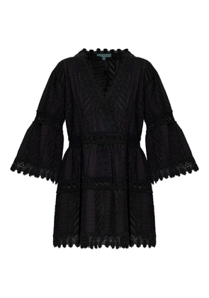 Melissa Odabash lace V-neck mini dress - Black