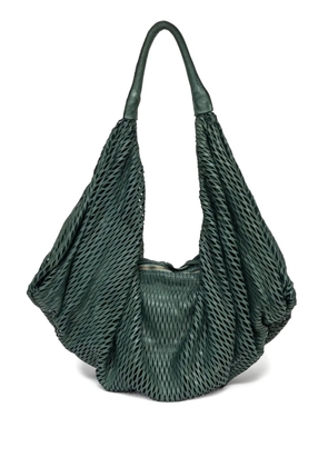 SOMMET laser-cut zip shoulder bag - Green