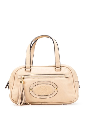 Loewe Pre-Owned 2007 Mini Anagram Leather Tassel handbag - Brown