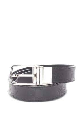 Louis Vuitton Pre-Owned 2012 damier leather belt - Black