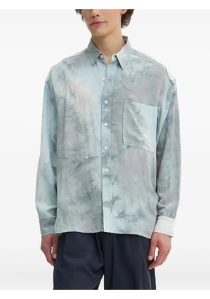 IRO tie-dye patch-pocket shirt - Blue