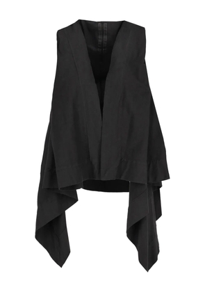 Rick Owens Vintage sleeveless asymmetric cardigan - Black
