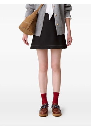 Claudie Pierlot contrast-stitch mini skirt - Black