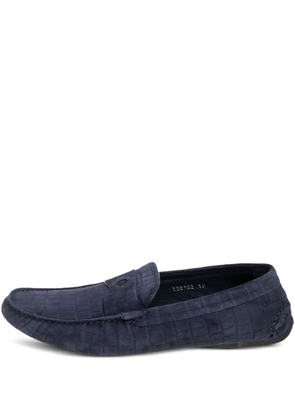 Giorgio Armani Pre-Owned suede loafers - Blue