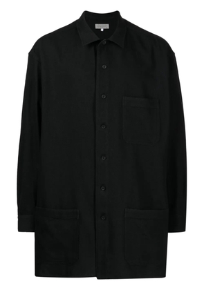 Yohji Yamamoto patch-pocket button-down shirt - Black