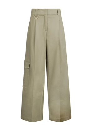 LIU JO pleated cargo trousers - Green