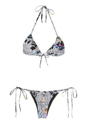 Amir Slama graphic-print bikini set - Multicolour
