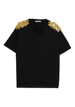 Parlor sequin-appliqué T-shirt - Black