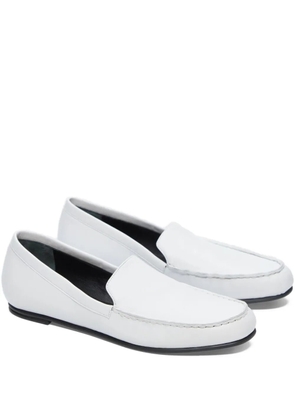 LouLou de Saison Boros LDS topstitching loafers - White