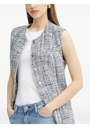 GUESS USA tweed sleeveless waistcoat - Grey