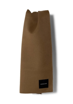 HERSKIND logo scarf - Brown