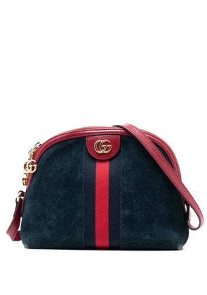 Gucci Pre-Owned 2016-2025 Small Suede Ophidia Dome crossbody bag - Blue