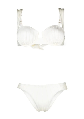 Noire Swimwear underwire-cup tie-fastening bikini set - Neutrals