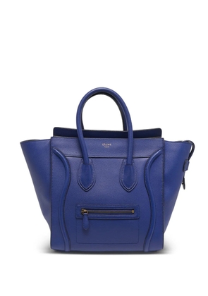 Celine Pre-Owned 2013 mini Luggage leather tote bag - Blue