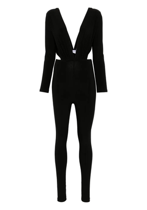 Alchemy plunging V-neck jumpsuit - Black