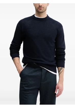 BOSS textured sweater - Blue