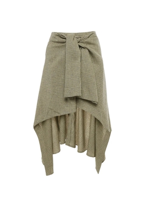 Chloé Pre-Owned houndstooth knot skirt - Neutrals