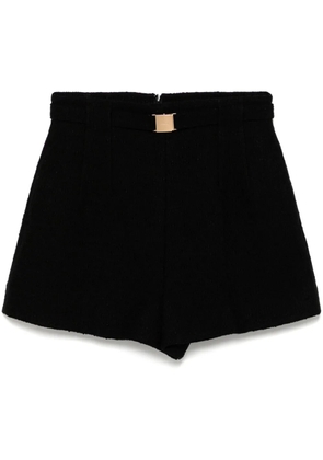 Juun.J high-waisted belted shorts - Black