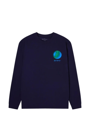 Edwin The Last Of Us long-sleeve graphic-print T-shirt - Blue