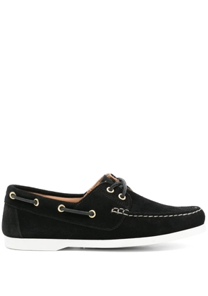 P.A.R.O.S.H. suede boat shoes - Black