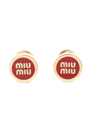 Miu Miu Pre-Owned white gold enamel earrings