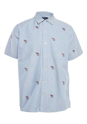 Polo Ralph Lauren Vintage 2024 flag-embroidery shirt - Blue