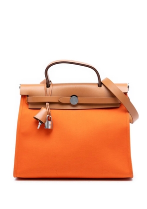 Hermès Pre-Owned 2015 Toile Herbag Zip 31 satchel - Orange