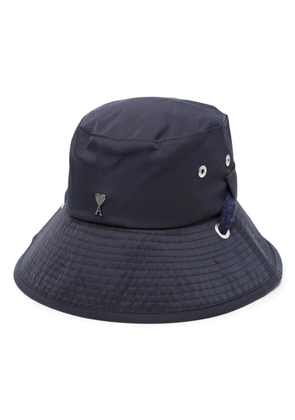 AMI Paris Ami de Coeur logo-plaque bucket hat - Black
