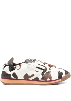 Puraai Panther Cow leather sneakers - White