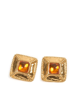 Saint Laurent Pre-Owned 1990s clip-on earrings - Gold