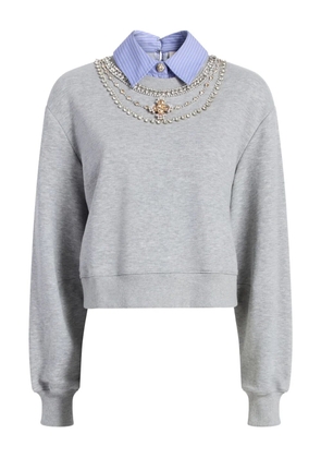 Cinq A Sept Lavina striped sweatshirt - Grey