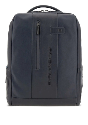 PIQUADRO zipped leather backpack - Black