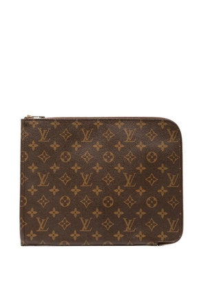 Louis Vuitton Pre-Owned 1985 Monogram Poche Documents Portfolio 30 clutch bag - Brown