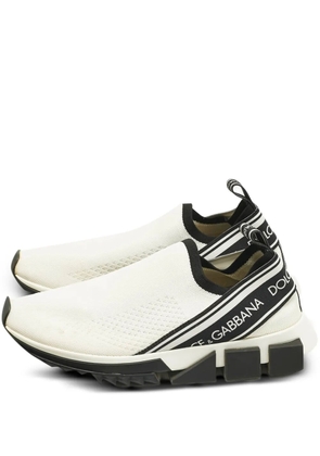 Dolce & Gabbana Pre-Owned Sorrento knit logo sneakers - White